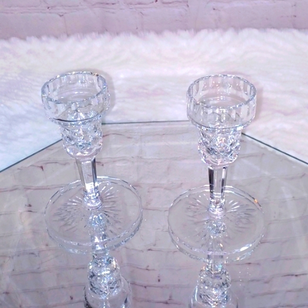Crystal Vintage Candle Holders
